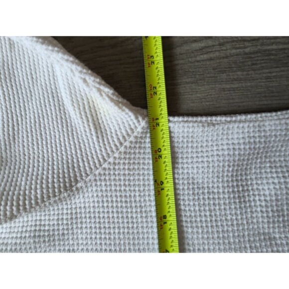 White Crewneck ThermalPumpkin & Leaves Print Medium Made In USA - Picture 8 of 8